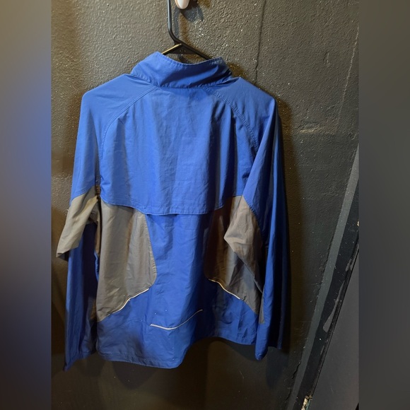 Men’s Nike Blue and Gray Windbreaker Zip Up Jacket - Picture 4 of 5